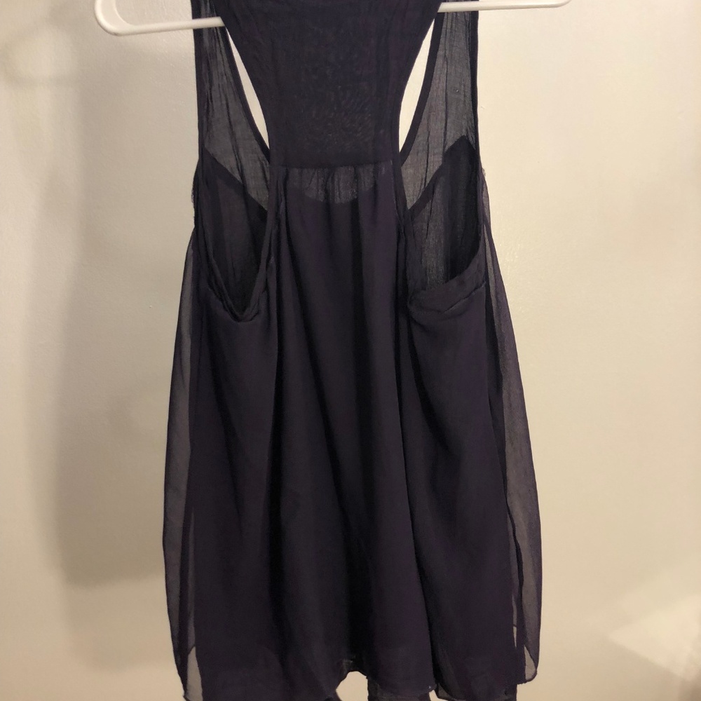 Purple Razor back tank top - Picture 3 of 4